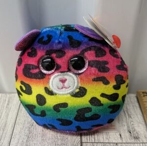 Ty Dotty Multicolor Leopard Plush